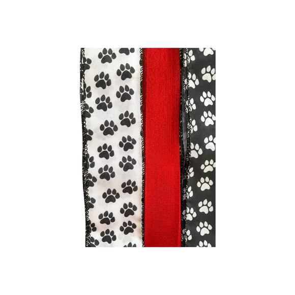 DIY Pet Wreath Making Kit, My Kids Have Paws Sign Ribbon Bundle Set, Decor Craft - Picture 4 of 5